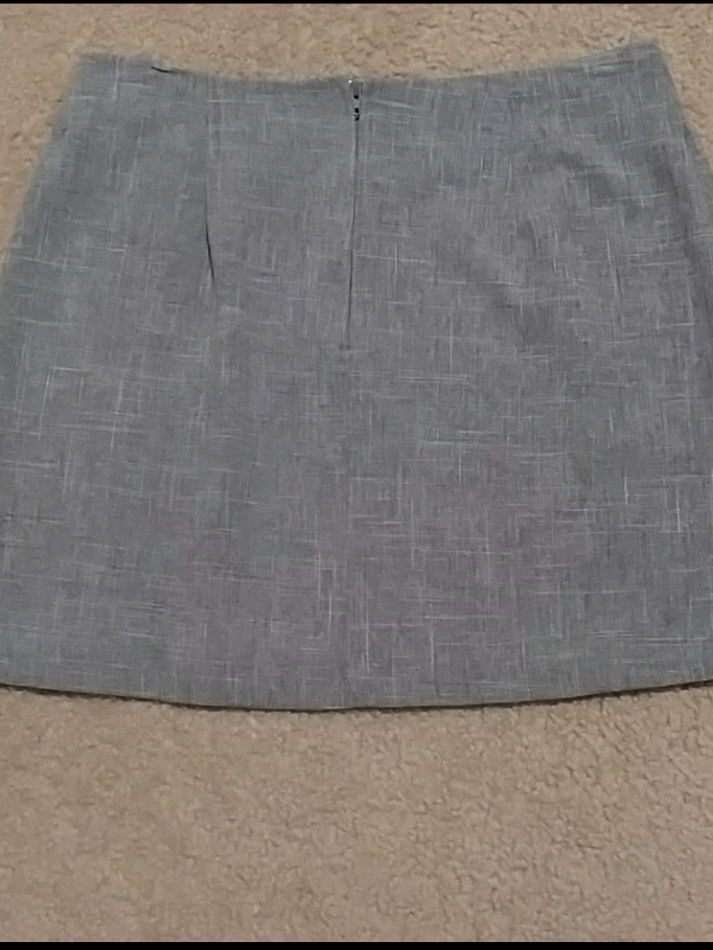 Light Gray Mini Skirt Set